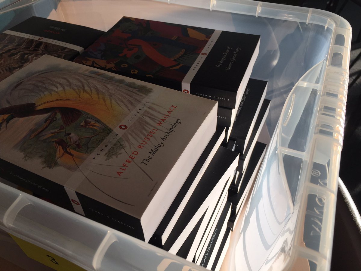 CockshutBasics's tweet photo. I love the smell of new books in the morning... smells like learning!! #reading #Literacy @PenguinClassics for all!! https://t.co/lObxekTUxZ