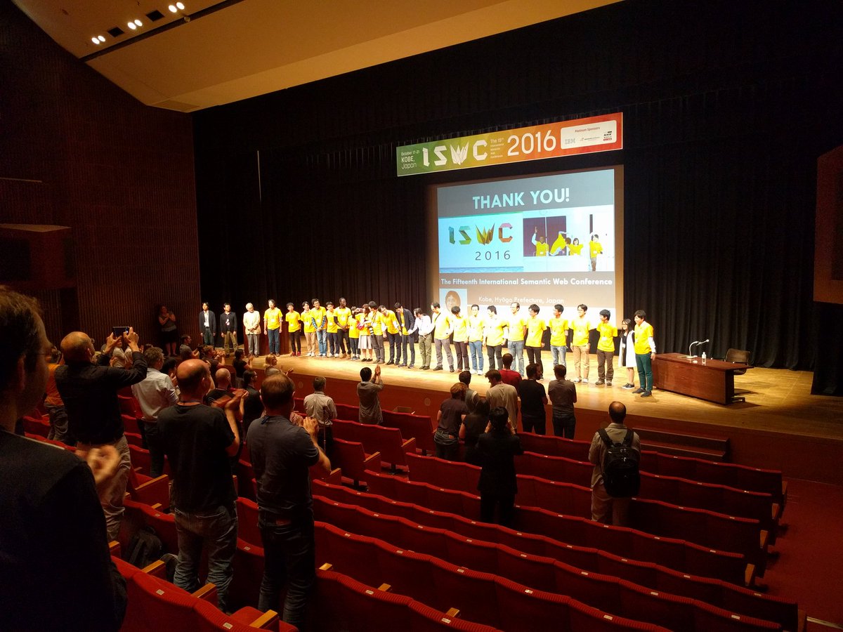 Many thanks to an excellent #iswc2016 local team!! You did a wonderful job