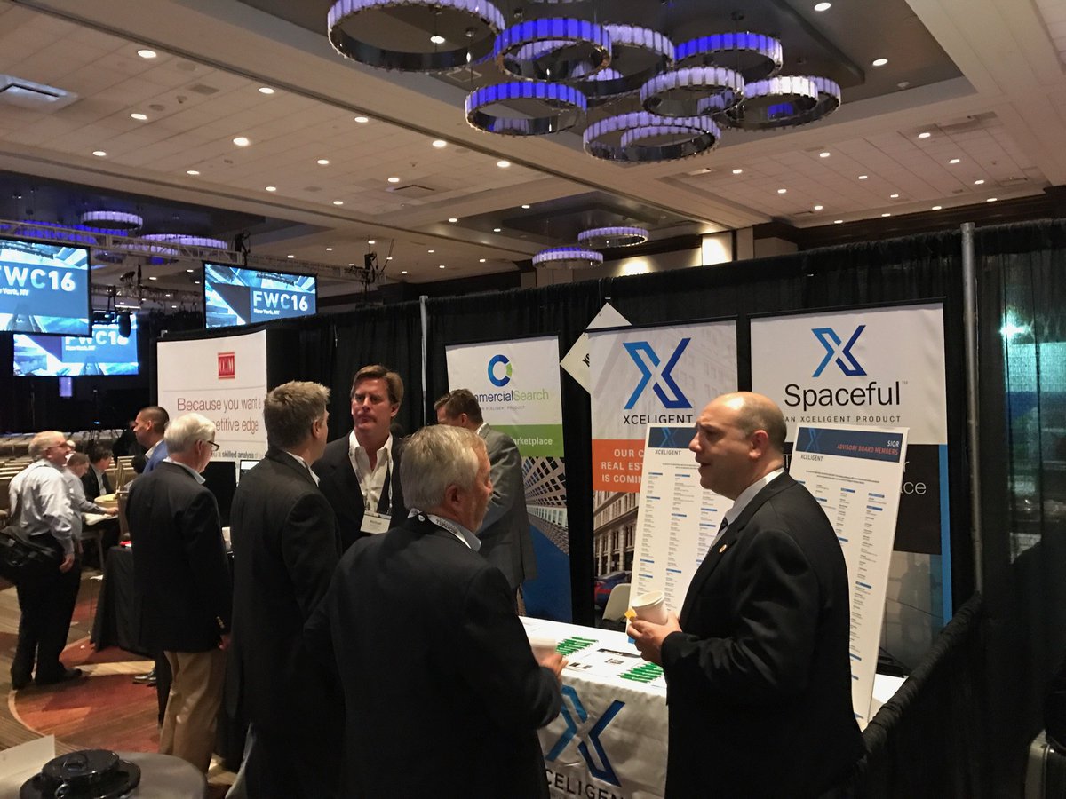 Xceligent's tweet photo. Come on by our booth at #SIORFWC2016! We're talking Commercial Search, #Spaceful, #CRE data, and our #NYC launch. @SIORglobal https://t.co/0NYsGLhbei