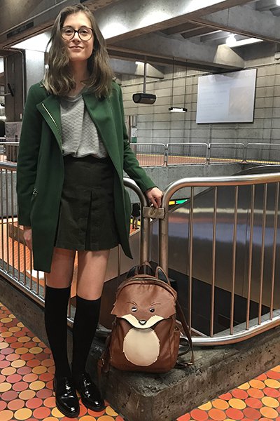 Notre look de métro cette semaine: Eva @ Lionel-Groulx <a href="/LolittaDandoy/">Lolitta Dandoy</a> #lookdemetro
