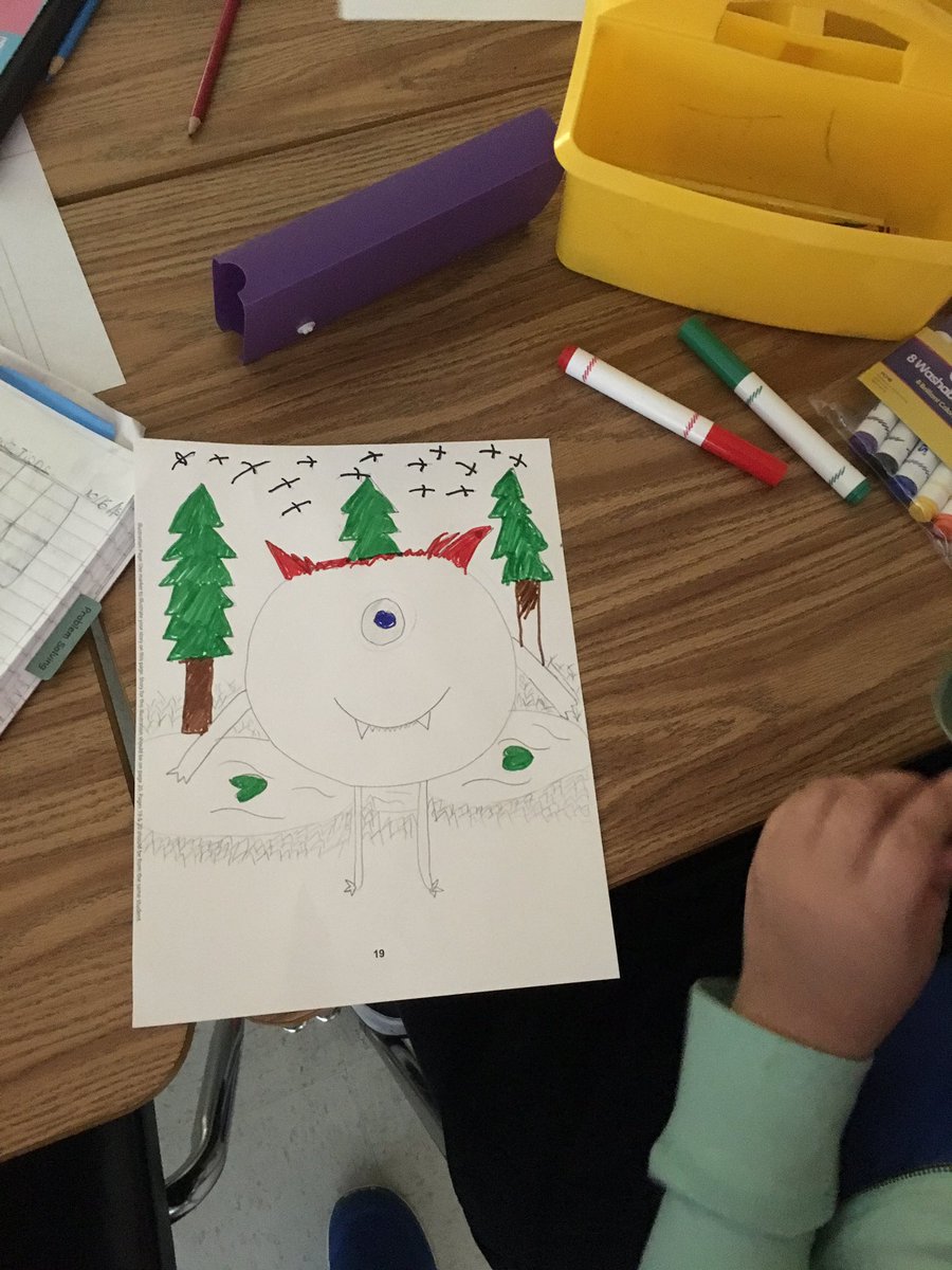 ortizteach's tweet image. Publishing our Multiplying Monster book today #WritingIntegration #MathWriting #3rdGradeMathematicians #SuperScholars