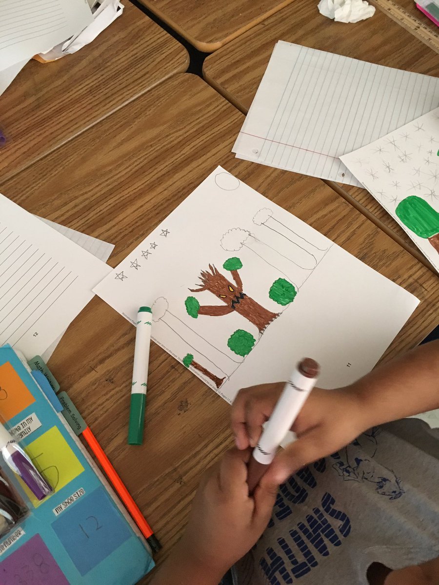 ortizteach's tweet image. Publishing our Multiplying Monster book today #WritingIntegration #MathWriting #3rdGradeMathematicians #SuperScholars