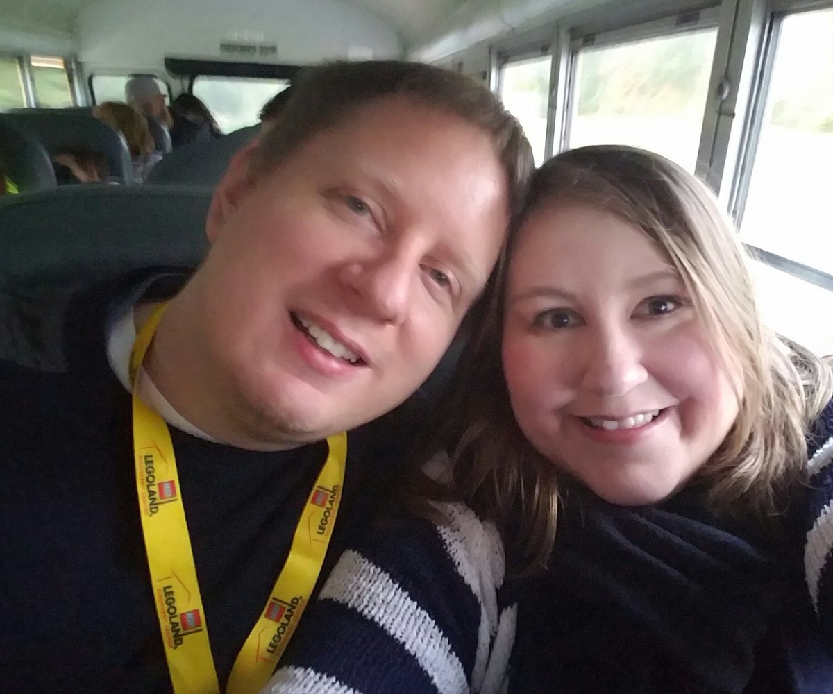 saradenhart's tweet photo. Bus selfie! We are on our way to the Louisville Zoo with Sofia's first-grade class. #scott2 @RobertDeirth @sofiadeirth https://t.co/D09nwM1Cti