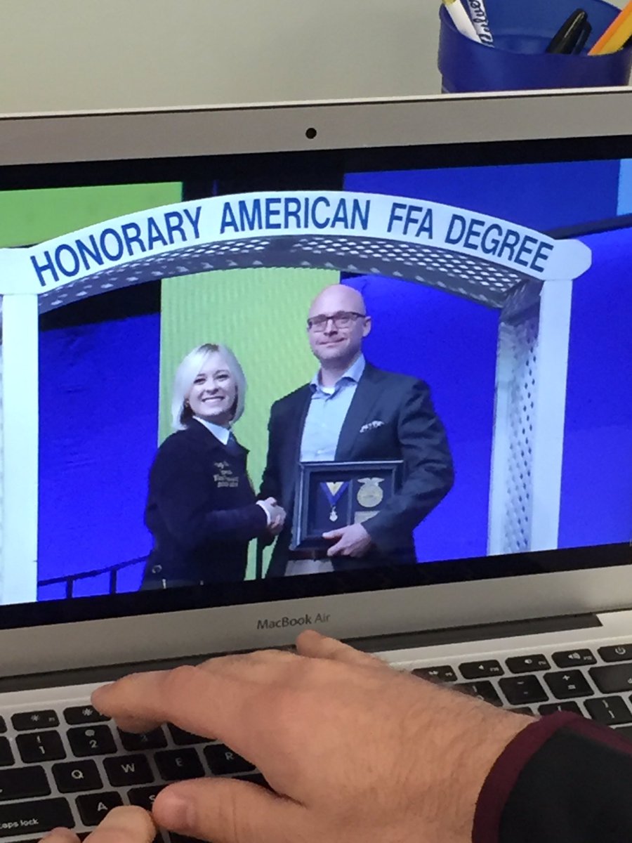 TSU_FFAEvents's tweet photo. Congratulations Clay Ewell on receiving your Honorary American FFA Degree &amp; Thank you for all you do for Tarleton Agriculture &amp; the FFA. https://t.co/i93dfsN1Xy