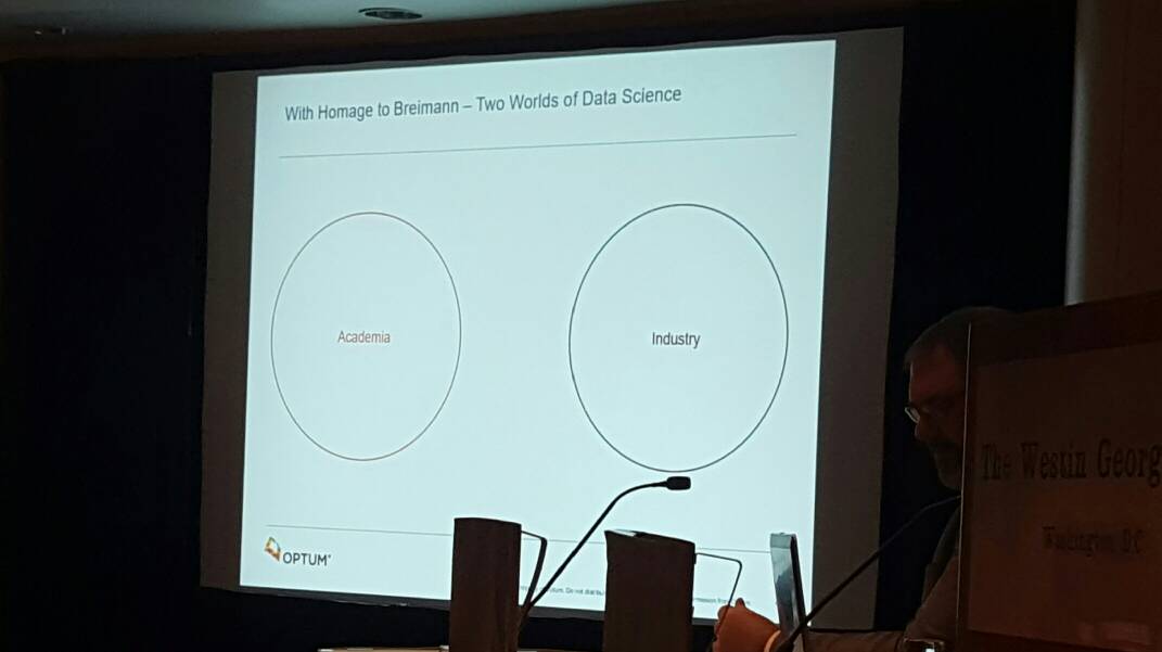 DrSimpsonHSR's tweet photo. Two cultures: perfection & truth in academia; good enough & value in industry. #WHITE2016 @Optum @AcademyHealth https://t.co/oUFQm0fvCs