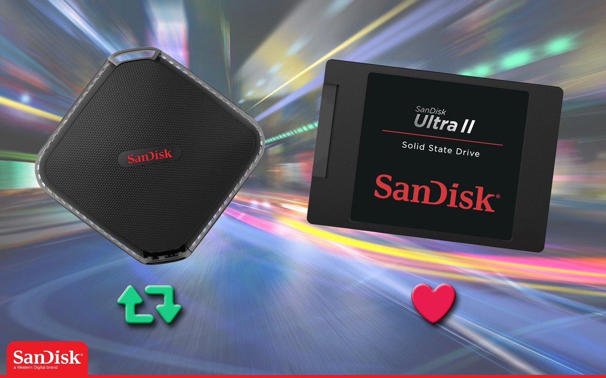 SSDSanDisk's tweet photo. Vous seriez plutôt #SSD portable SanDisk #Extreme500 ou #SSD SanDisk #UltraII ? https://t.co/nxpVOCuzRZ https://t.co/AXMfMg01Qu