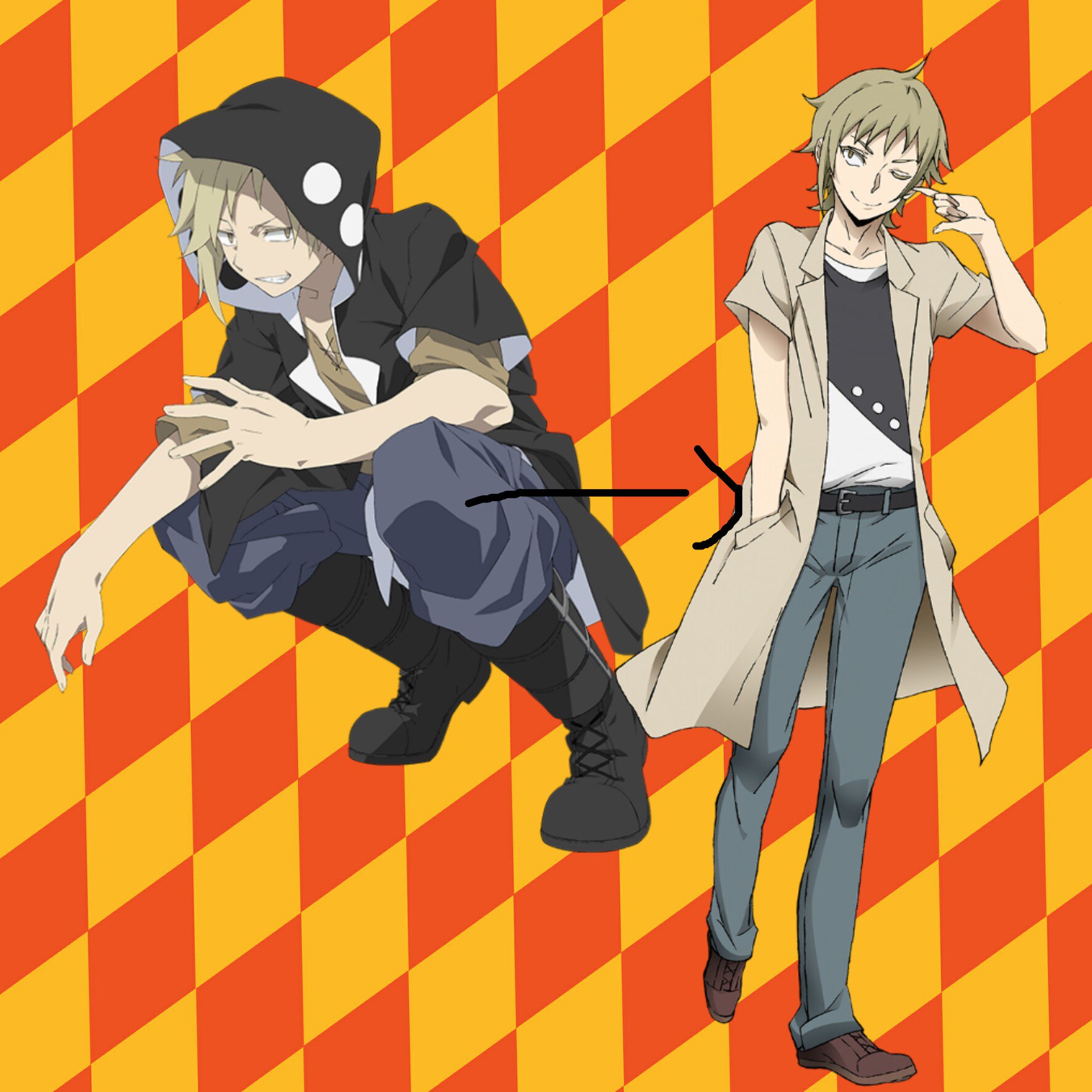 渡辺神助 カゲプロびふぉーあふたーその4 カノ 鹿野修哉 私服だ って最初に思いました みんな雰囲気がガラリと変わったりしてたからカノはどうなるんだろうと思っていると雰囲気がそのままで服が変わっただけって感じ 自分的には両方かっこいいと 渡辺神助 カゲプロびふぉーあふたーその4 カノ 鹿野修哉 私服だ って最初に思いました みんな雰囲気がガラリと変わったりしてたからカノはどうなるんだろうと思っていると雰囲気がそのままで服が変わっただけって感じ 自分的には両方かっこいいと