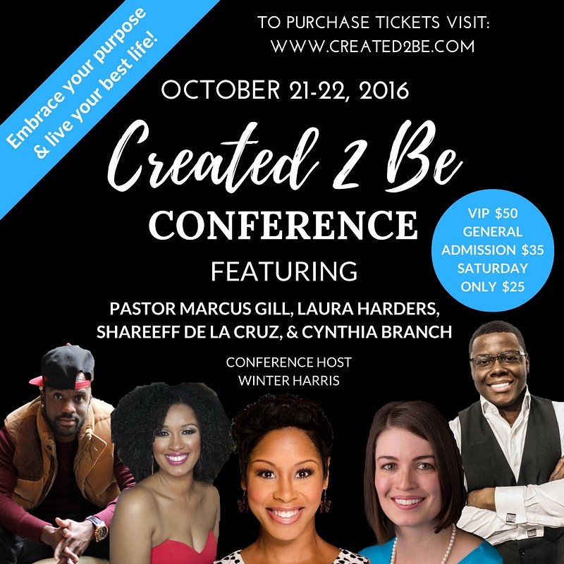 DefinedByGrace1's tweet photo. Created 2 Be Conference is happening this weekend, October 21-22!!  Visit https://t.co/EZPEM9fMIH to grab your tickets! #created2be #purpose https://t.co/SmTGOFGBh6