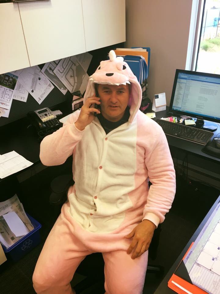 Ian and Melissa in their PJs for #jamarama! To help support this campaign visit jamarama.kintera.org. #yyt #pediatric #healthcare