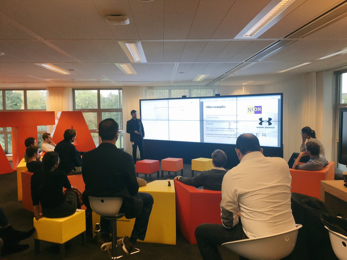 dashmote's tweet photo. Our Chief of Growth Adrian @th_razor talking about GrowthHacking for our Partner @PwC_NL during an Unbox session with @Seldomrich @Stefantan https://t.co/LqNe2QSSIG