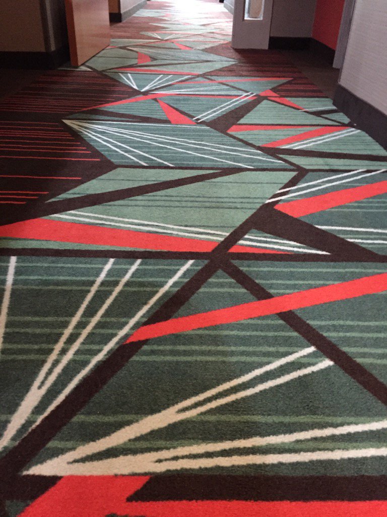 classroomchef's tweet photo. Fitting carpet for a wake up before #2016gctm https://t.co/5Cw56kwJqd