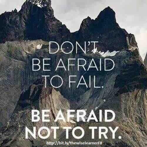 rennyslade's tweet image. Don't be afraid to fail, be afraid not to try.
#thewiselearner #goalclarity #learningthroughfailing