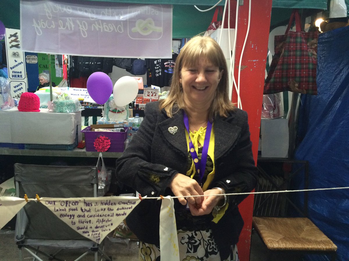 Get down to Alfreton Market to speak to felt artist and community enthusiast Bev - to share your thoughts about Alfreton <a href="/oftonfestival/">ofton festival</a>