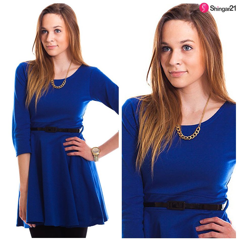 Shingar21india's tweet photo. MAGICAL BLUE 
@ https://t.co/retJHjbeBj
WHATSAPP +91-7814066630 | Mon-Sat 9-5pm
#Dresses #BlueDress #PlainDress #BeltDress 
#Shingar21 https://t.co/u7EL7PEfBg