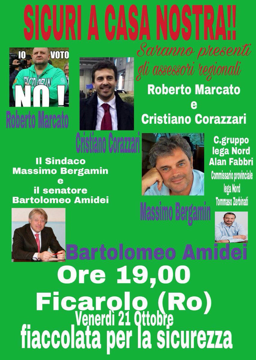 Questa sera a Ficarolo (Ro)