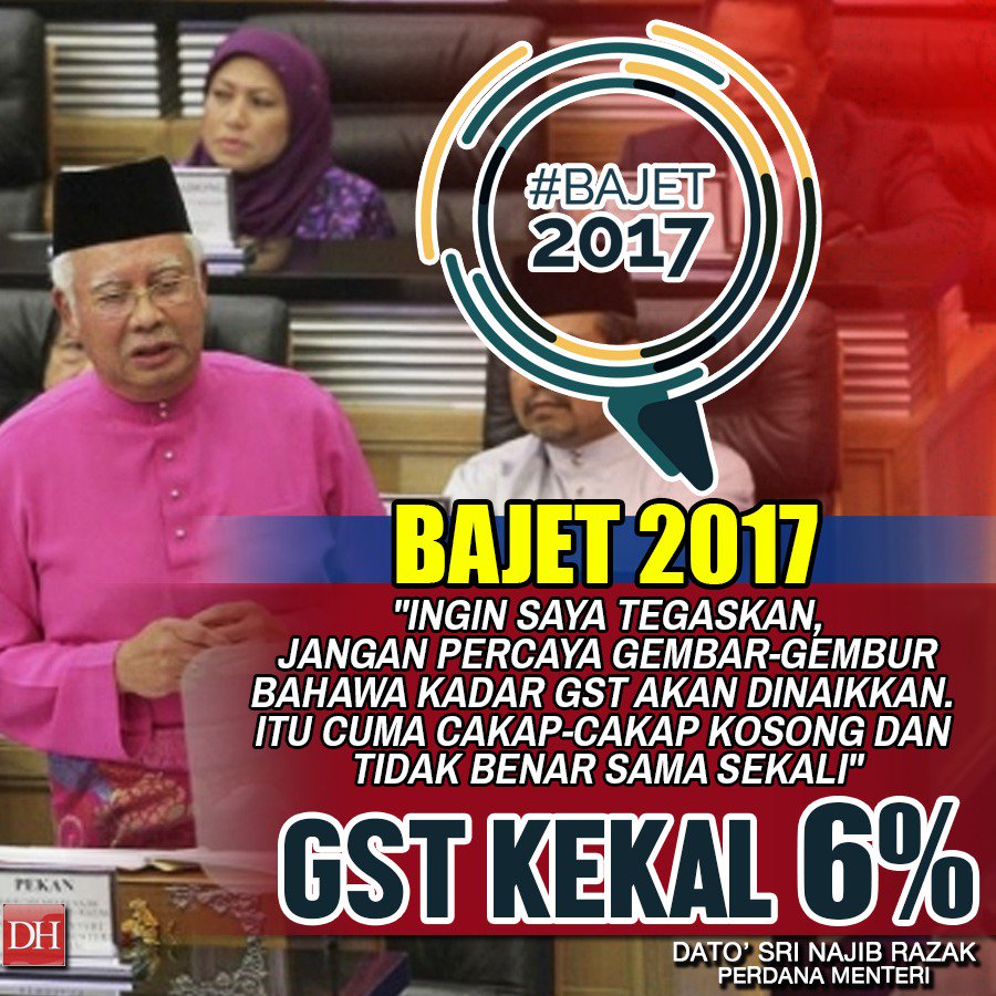 KPWong11's tweet photo. GST Kekal 6% #KekalNajib https://t.co/7exmt58OtV @SimCH7 @simonsuresh1 @simkiangchiok @simkuihian @Huan2U @aliomarAR @padiyappa @sidang_GIB