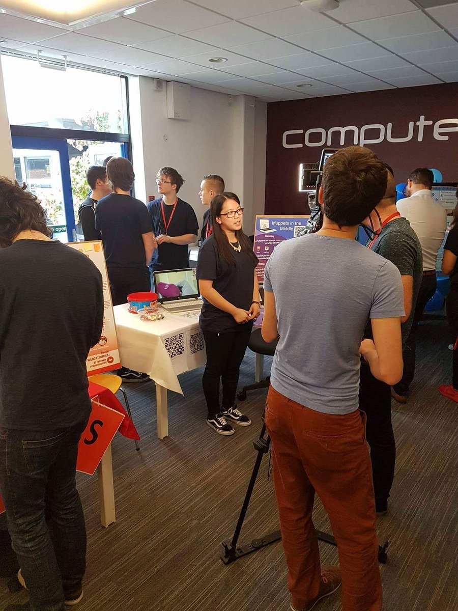 MuppetsInTheMid's tweet photo. Jess getting interviewed. #Computing4WC https://t.co/ug8LtF6E3a