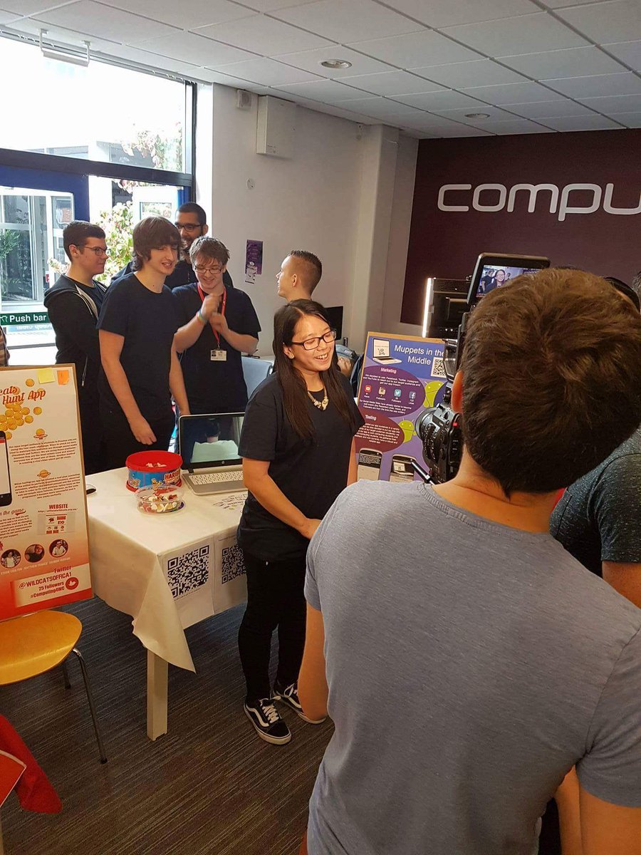 MuppetsInTheMid's tweet photo. Jess getting interviewed. #Computing4WC https://t.co/ug8LtF6E3a