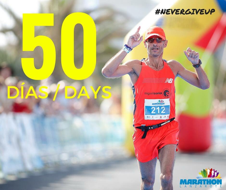 ¡Sigue la cuenta atrás! ¡Lanzarote International Marathon está a la vuelta de la esquina! 👏🏼🔜 #lanzamarathon #nevergiveup #islascanarias