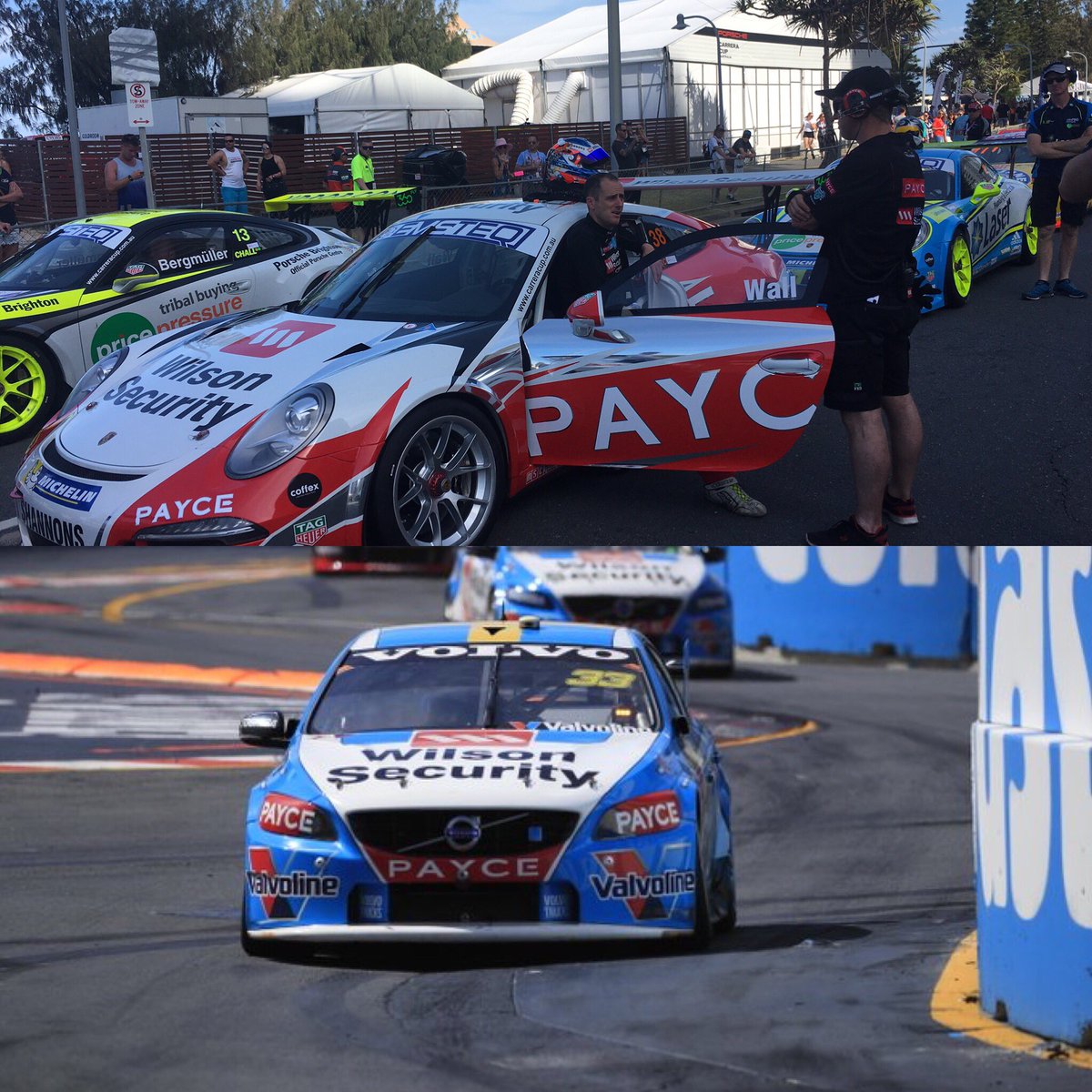 davidwallracing's tweet image. Solid day with p5 in Porsche and p8 in co-driver session.bring on day2. @WALLRACINGAU @PAYCE_  @wsracing #38 #33