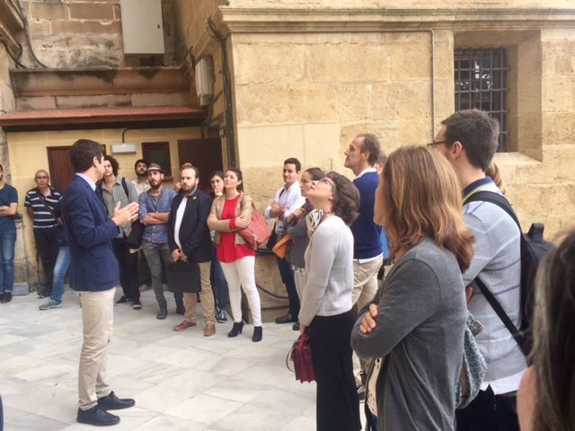 Primera visita de la mañana a la Catedral de Málaga con Gabriel Ruiz Cabrero y Juan Manuel Sánchez #ArquiaProxima
