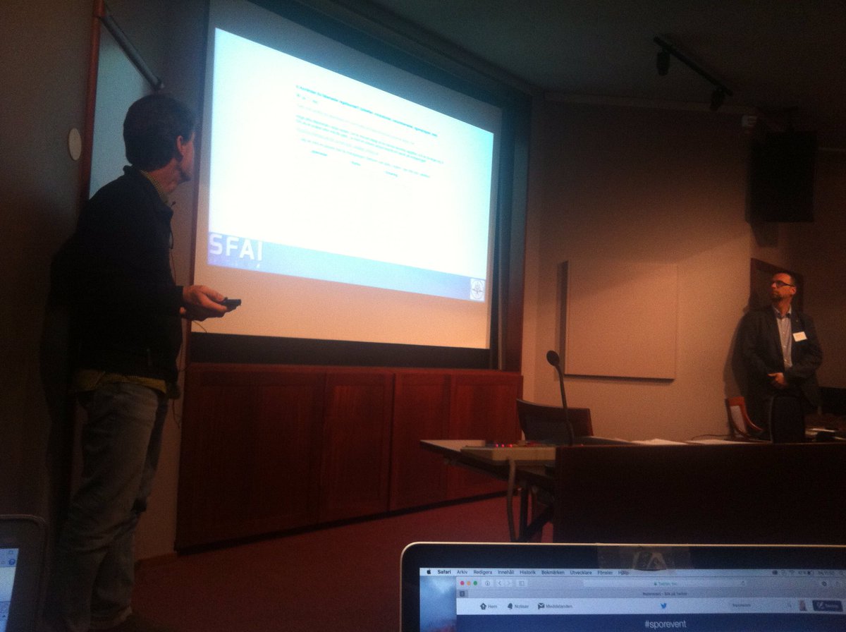 SPORevent's tweet photo. Presentation av ett intressant arbete med en Nationell Hälsoenkät. #SPOREvent https://t.co/fMa15d1rFF