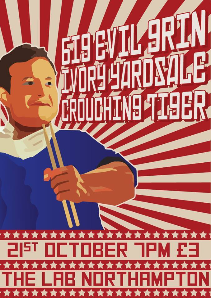 This is tonight <a href="/Thelabnorthants/">The Lab</a>. Big shout out people! @LifeMusicNo <a href="/NorthantshourUk/">#Northantshour</a> <a href="/NhamptonBands/">Northampton Bands</a> <a href="/IvoryYardsale/">Ivory Yardsale</a> Crouching Tiger