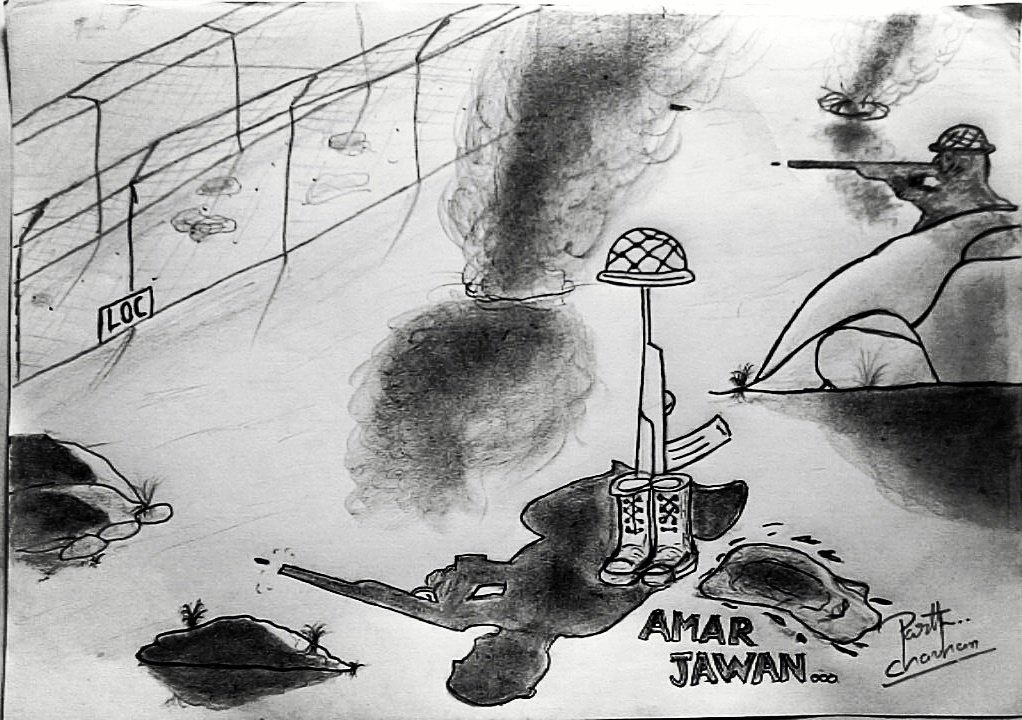 India gate drawing crative doodle#sana khan arts - YouTube
