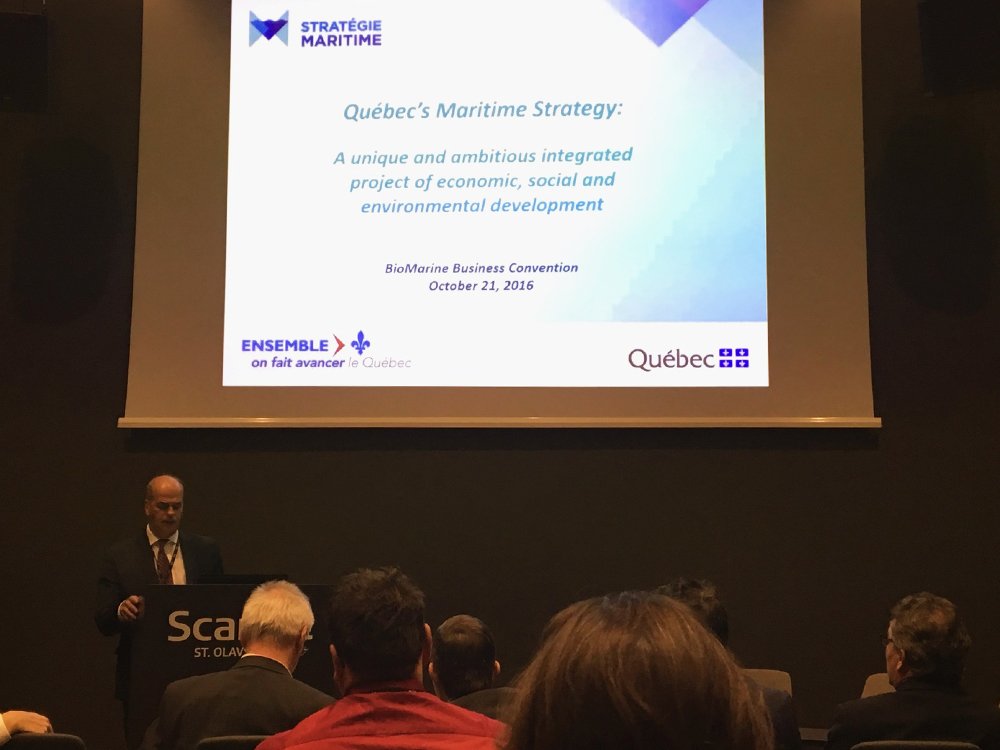 QuebecUK's tweet photo. Atelier Québec: on présente les opportunités qu'offre le Québec aux participants de #BioMarine2016 #StratMaritimeQc #ÉconomieBleue https://t.co/GukK6tPZxT