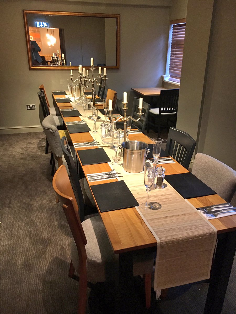 A Festive booking for 10 in grand style or a big round table for  a get together, your choice? #roundorlong #watermill #bookingnowbeingtaken