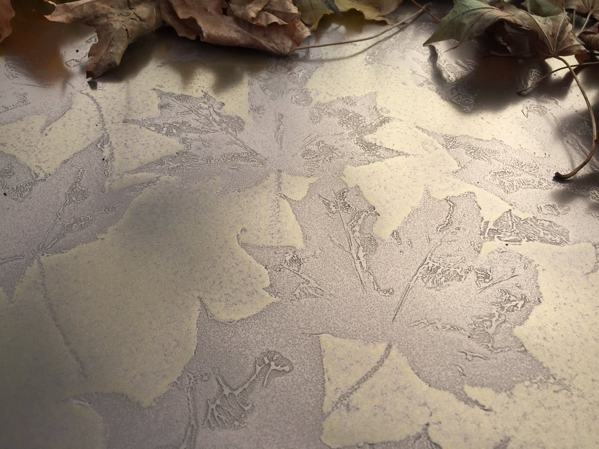 Richard_AJ_Hart's tweet photo. Autumn's arrived in the @DecorusDesign liquid metal finishes department! #liquidmetal #bespoke #surface #madeinengland https://t.co/DdXORiWf2s
