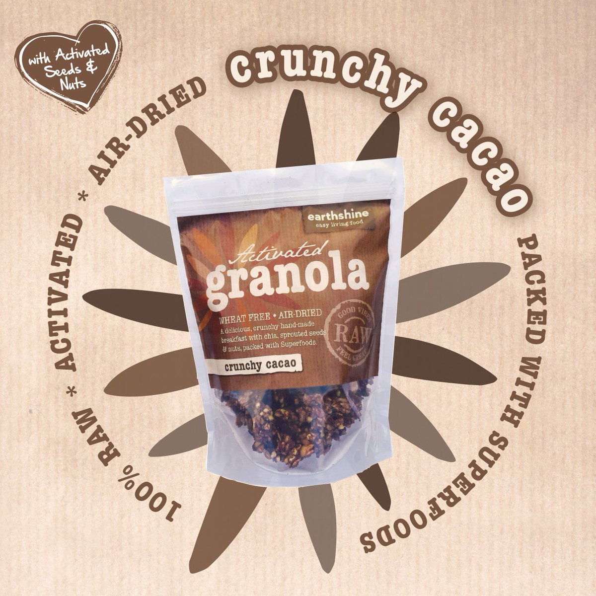 Crunchy Cacao Activated Granola....