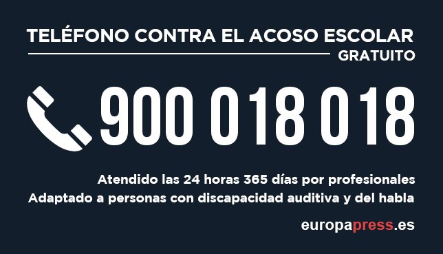 ANEPPCE's tweet photo. El nuevo teléfono contra el #acosoescolar y malos tratos comienza a funcionar hoy. https://t.co/WSzdxMHBdg https://t.co/3DPumNuUWC