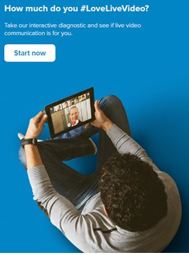BlueJeansEMEA's tweet photo. Gain valuable insights into the compatibility of video for your business &amp; use our #LoveLiveVideo diagnostic tool https://t.co/HiltblJdTg https://t.co/wbmX6rVNw9