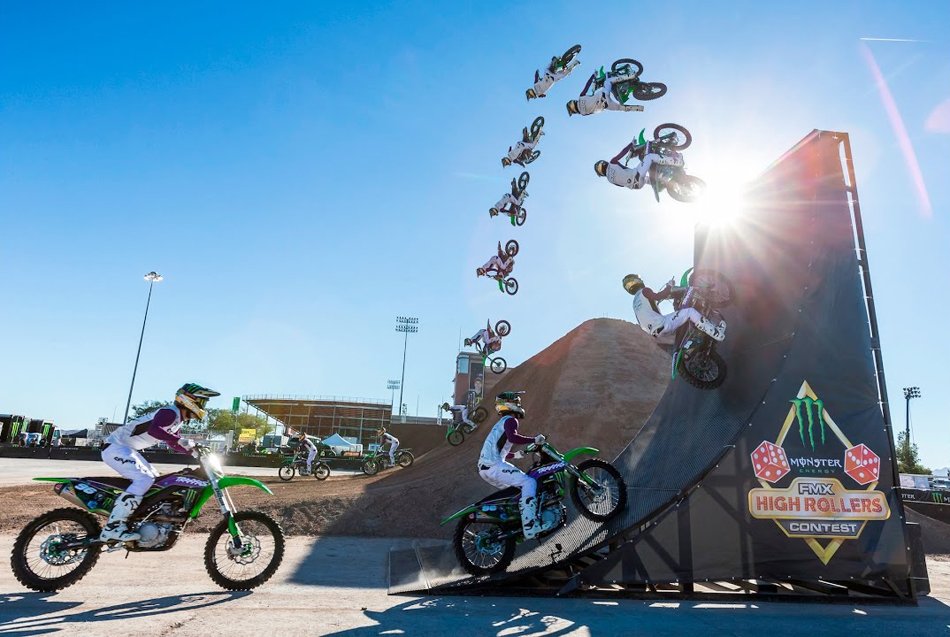 Lokomagazine's tweet photo. Rad new @DirtShark edit from the @VegasMECup #FMXHighRollers Contest just dropped: https://t.co/xMF3YvTWdh https://t.co/B70gErEWmY