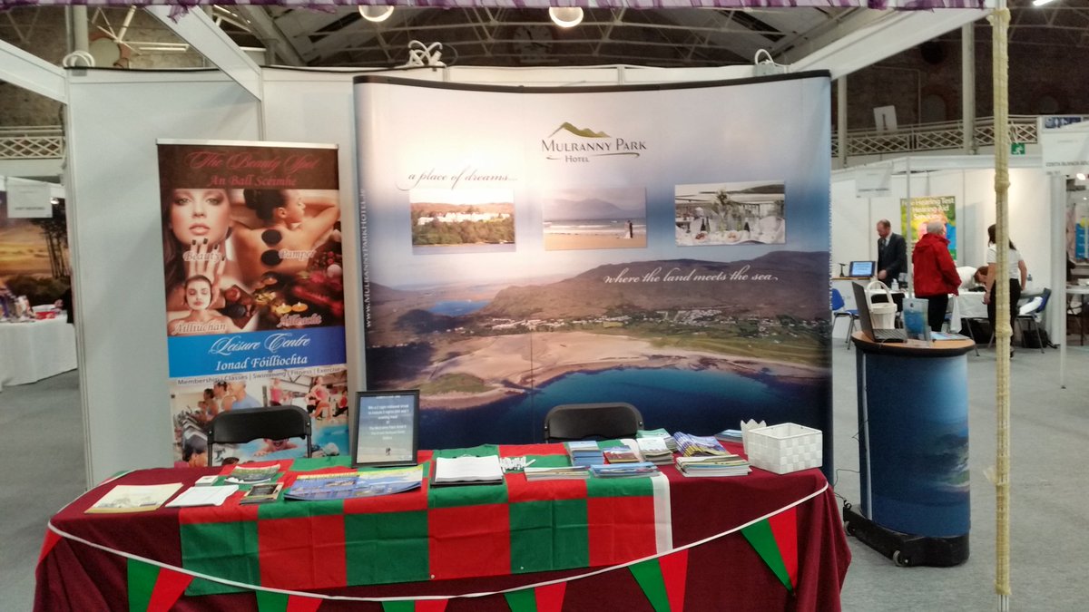 MulrannyPark's tweet photo. #over50sshow come and see The Mulranny Park &amp; Great National Hotel Ballina we are opposite The Spanish Tourist Board 2 sunny places ;-) https://t.co/RnC8pHF5ZL