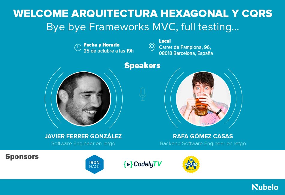 Nubelo's tweet photo. Cuenta regresiva para el #NubeloMeetup #Barcelona 25/10 19h en @ironhack con @JavierCane @rafaoe de @letgo Apúntate https://t.co/eNpvePn5tZ https://t.co/rhvUghWKdp