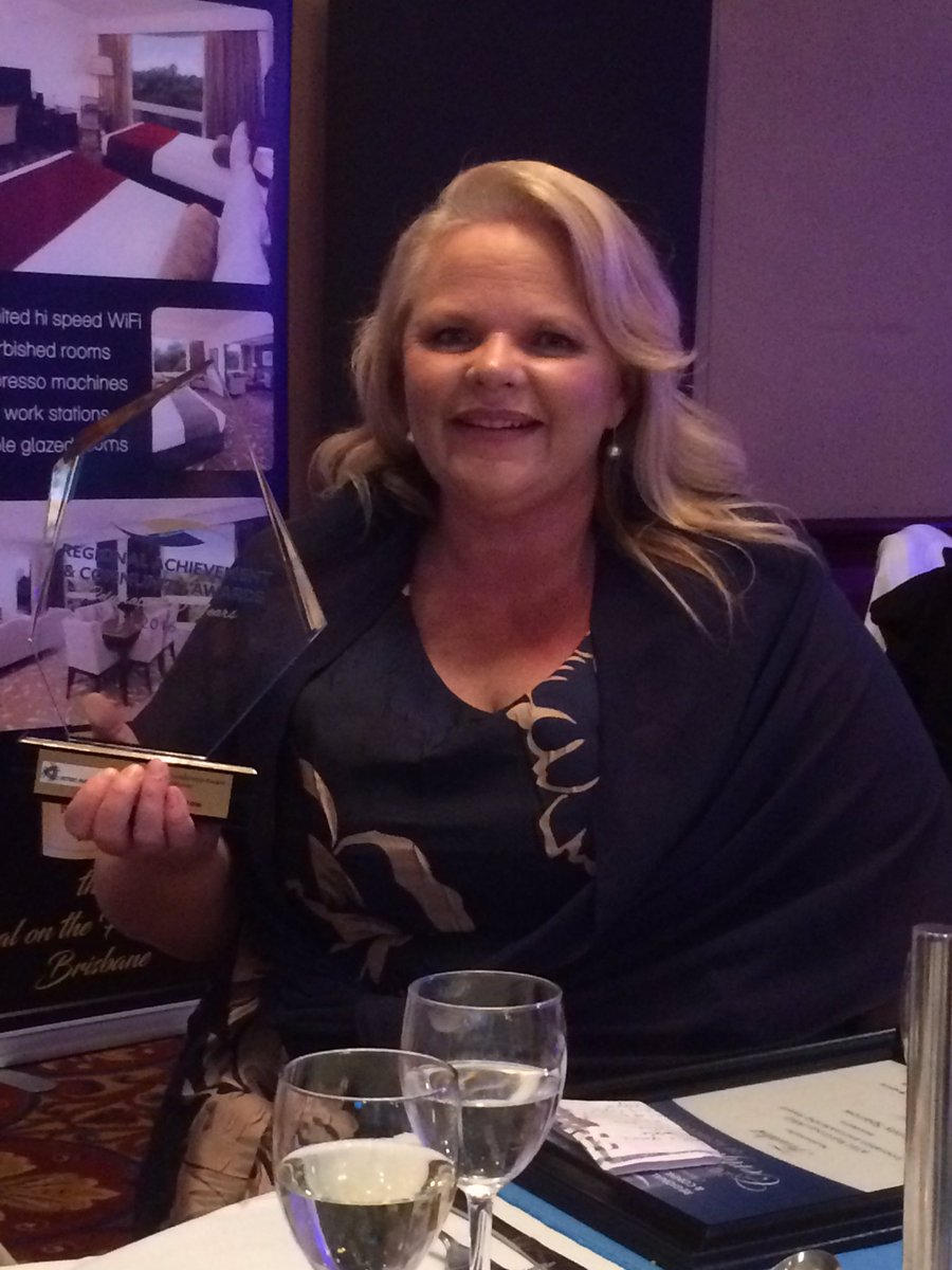 kim_donaldson's tweet photo. Kristy Sparrow has taken out the ATEC Rail Group (ARG) Innovation and Leadership Award at the #QldRACA https://t.co/8uaOzvWOpK
