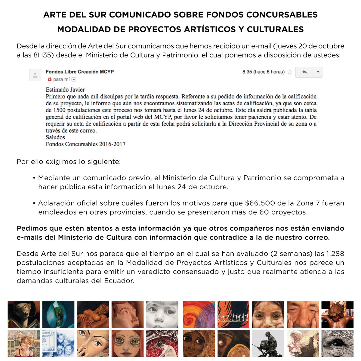 #Ecuador #StopCentralismoEcuador <a href="/upmedios/">ARTe.EC / UPmedios</a> Reclamemos nuestros derechos.