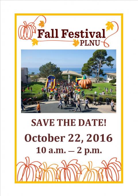 PLNUSuccessTeam's tweet photo. @PLNU Fall Festival is tomorrow! Join us for food, games, pumpkins, and fun! https://t.co/g93vstGriX #FestivalFriday #PLNUStudentSuccess https://t.co/5vjyRcAKPD