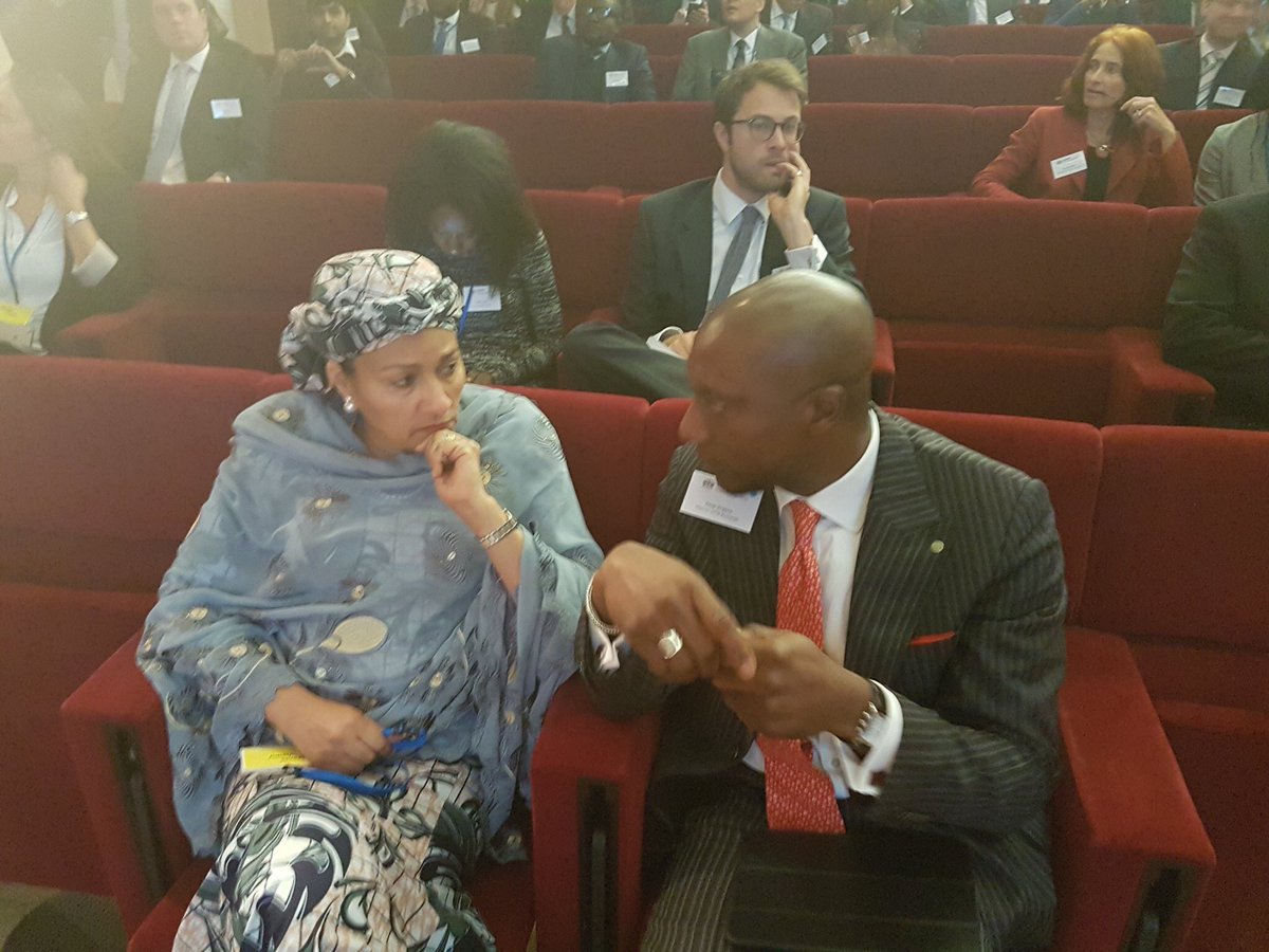 FMEnvng's tweet photo. Earlier today HM @AminaJMohammed arrived London for London /Lagos Stock Exchange Conference to speak on Nigeria #GreenBondsNG #LSENSEConf https://t.co/6TRXrpUVVg