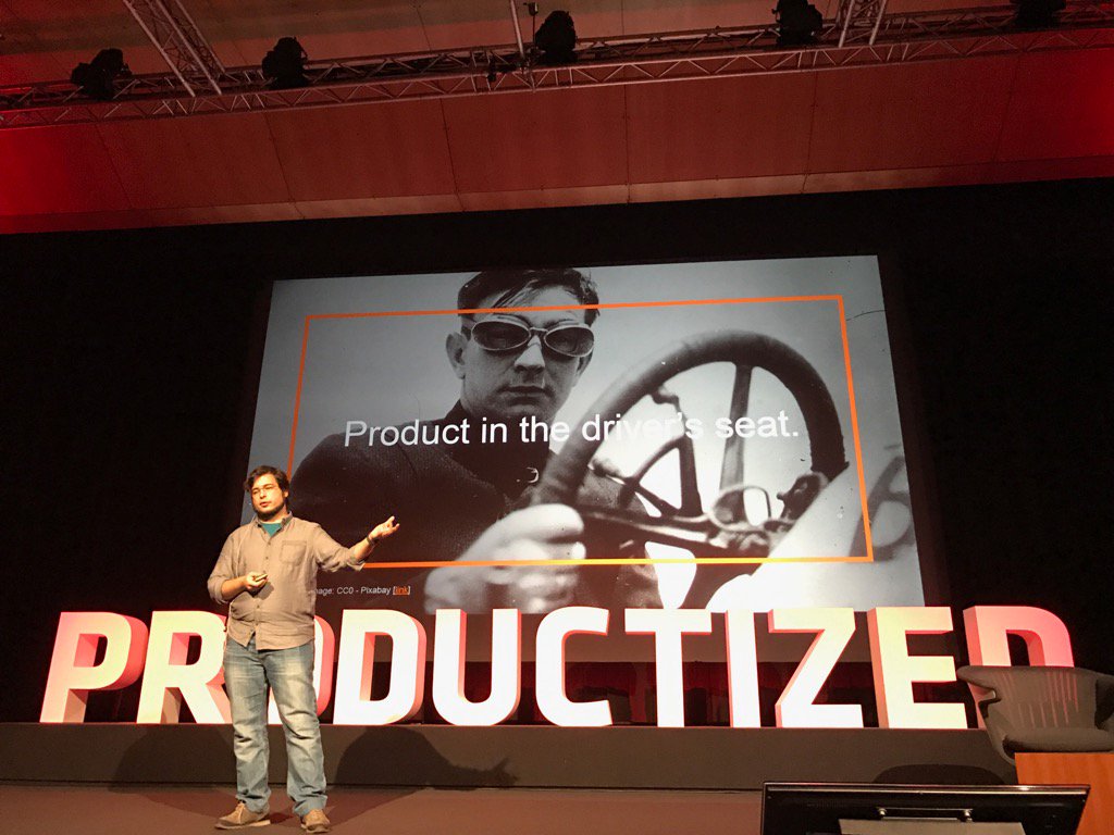 ProductizedConf's tweet photo. Would you like to be in the drivers seat? Learn how to drive #productized16 Diogo Rendeiro @Zalando https://t.co/Fs7er7iler