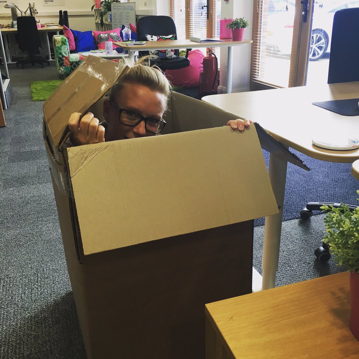 BlooberryDesign's tweet photo. Here at Blooberry we don't "put people in boxes" ... unless they insist, of course!!! #FridayFeeling https://t.co/PZMEDiGDxc