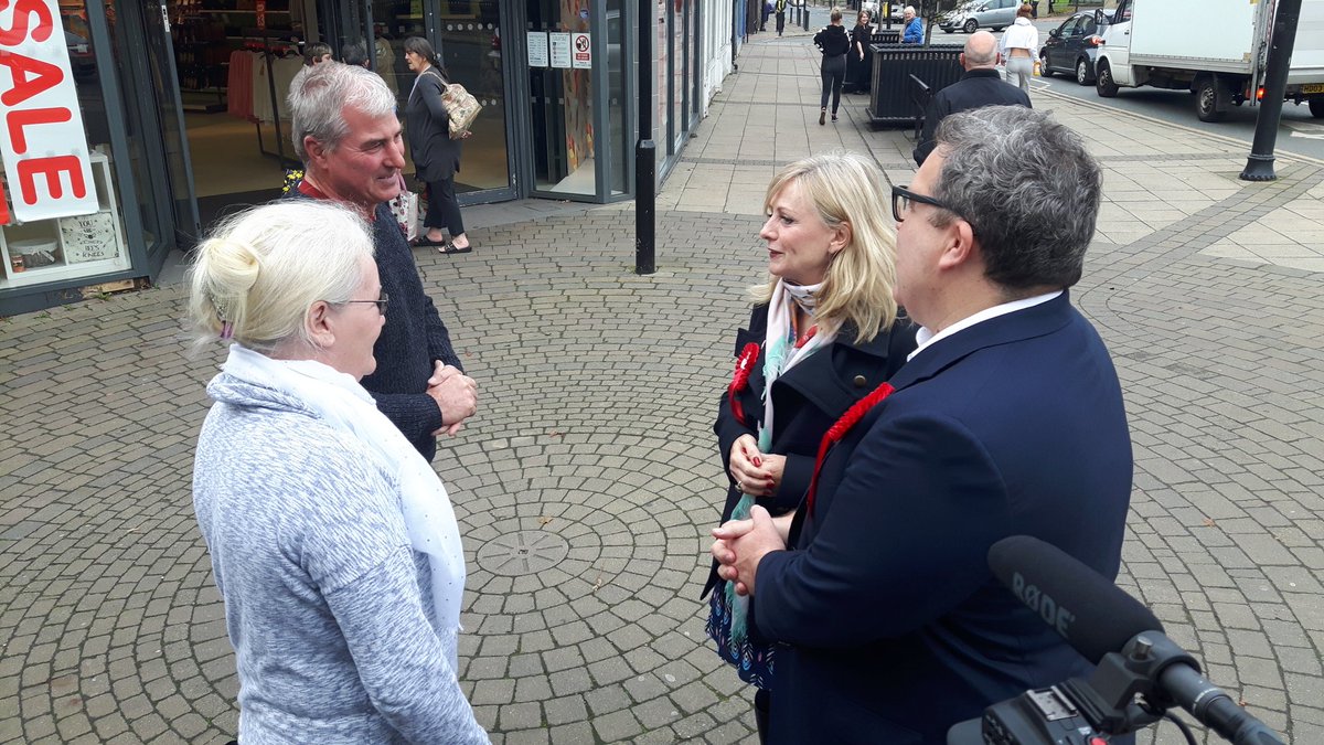 TracyBrabin's tweet image. I've been out in Heckmondwike this morning with @tom_watson thanking voters and supporters. Now to work!