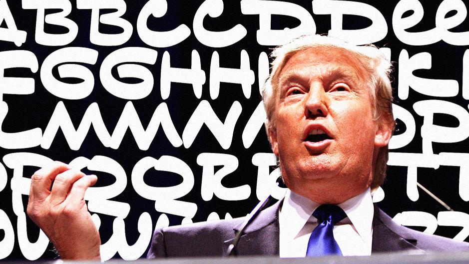 helloyelo's tweet image. Designer @MarkFonts turned Donald Trump's crazy handwriting into a font bit.ly/2eLpnGi