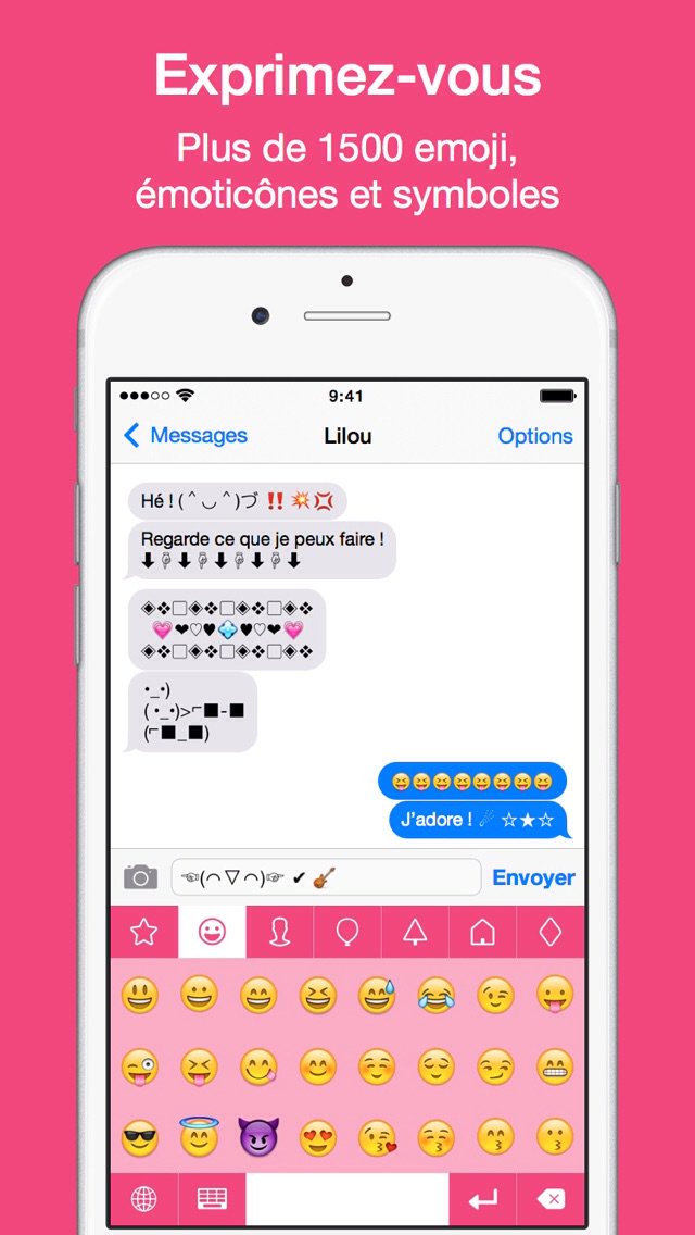 brunomatalex's tweet photo. (⌐■_■) J'adore ce nouveau clavier pour iOS ٩(^ᴗ^)۶ ❤️ ★🌟★
☜(⌒▽⌒)☞ Jette un œil ! #EmojiKey https://t.co/MmQ0E0Ic6W https://t.co/H4h0DxJKYB