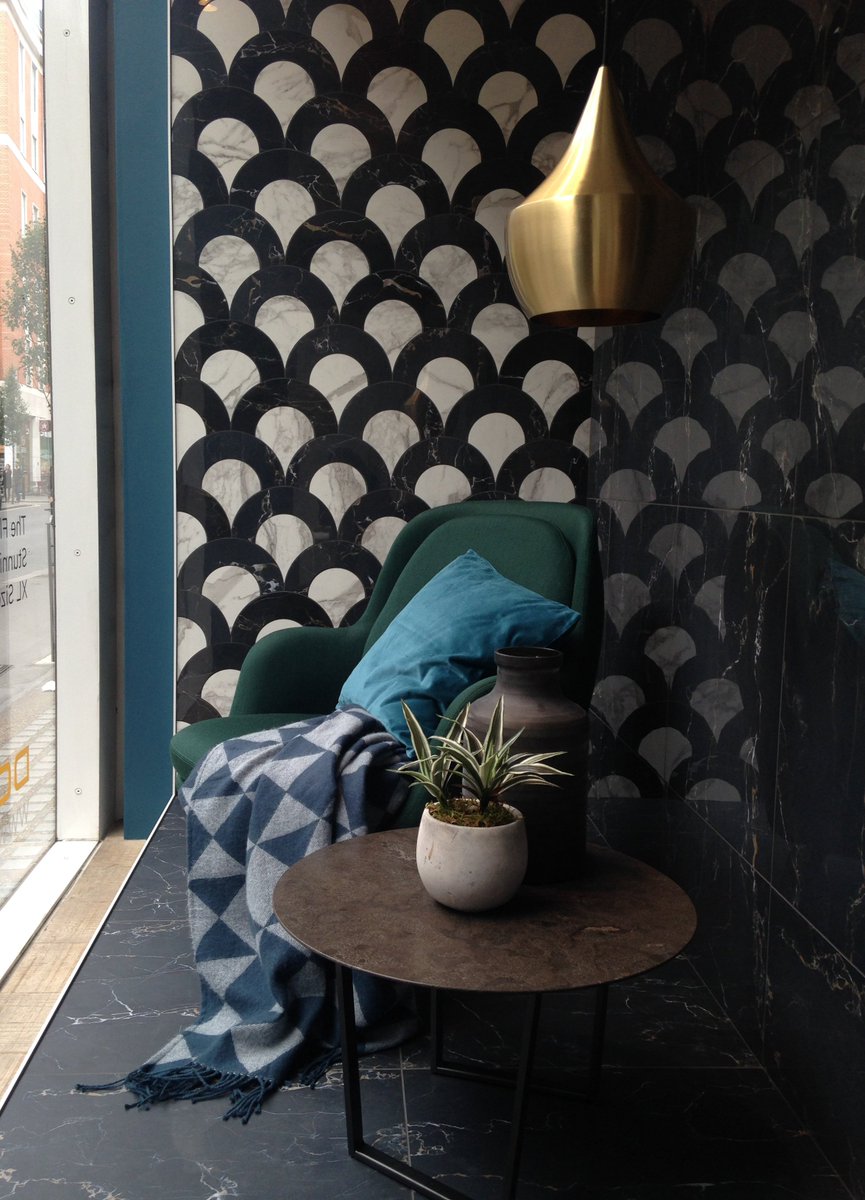 Ah finally Friday! Good party <a href="/DomusTiles/">Domus Group</a> last night for new displays I designed&amp;styled. Maybe I won't dream about tiles again tonight!