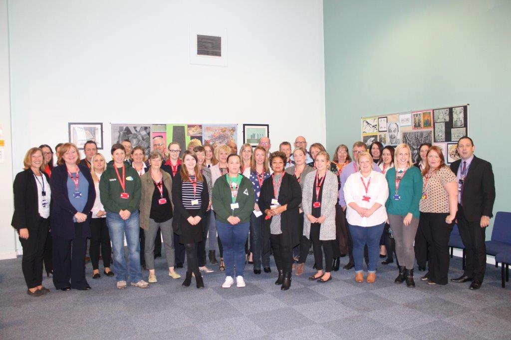 HazelLCottrell's tweet image. Thanks again for coming along to #VisionShift - here is the photo of us all :)