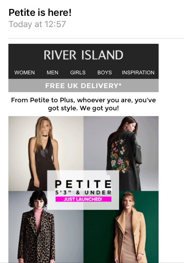 #FridayFeeling #finally petite <a href="/riverisland/">River Island</a> This has made me happy! 😁