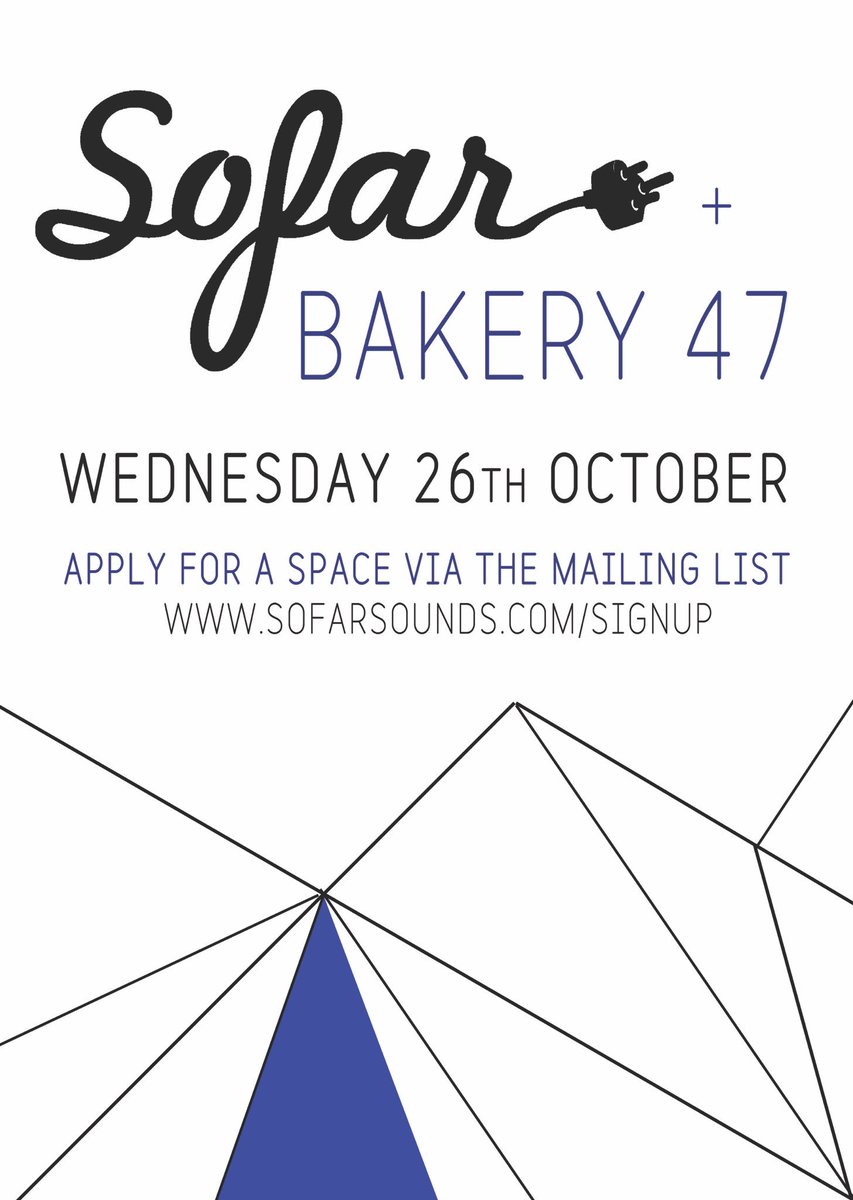 SofarGlasgow's tweet image. We are SO excited for next Wednesday's Sofar @bakery47 💙